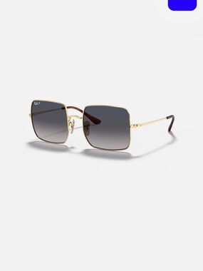 Ray-Ban Women's Gold Frame Square 1971 Classic Sunglasses